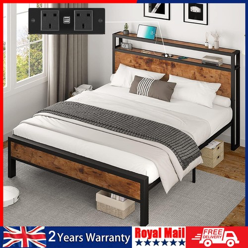 4ft6 double bed - frame, with