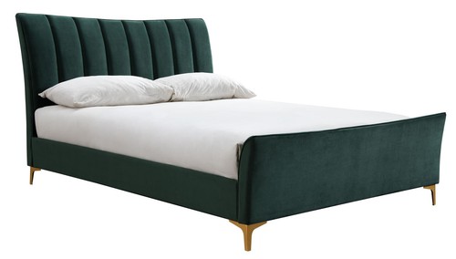 Green velvet fabric