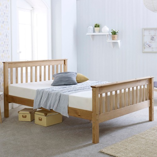 Wooden high foot end bed - high,