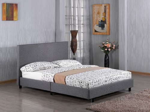 Fusion fabric grey linen bed - linen,
