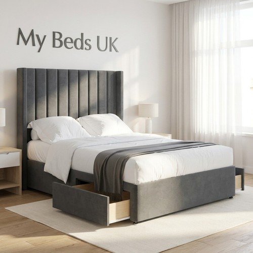Winged panel divan bed - divan,