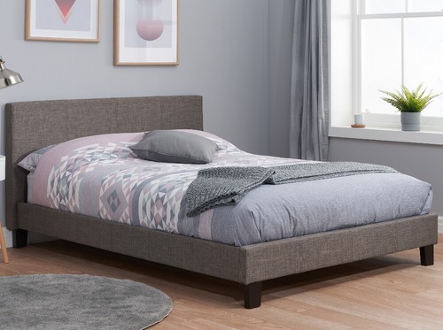 Fabric low foot end bed - low,